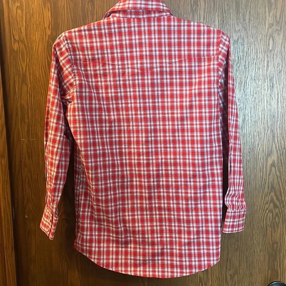Red Wrangler Plaid Pearl Snap 10/12 - Picture 3 of 4